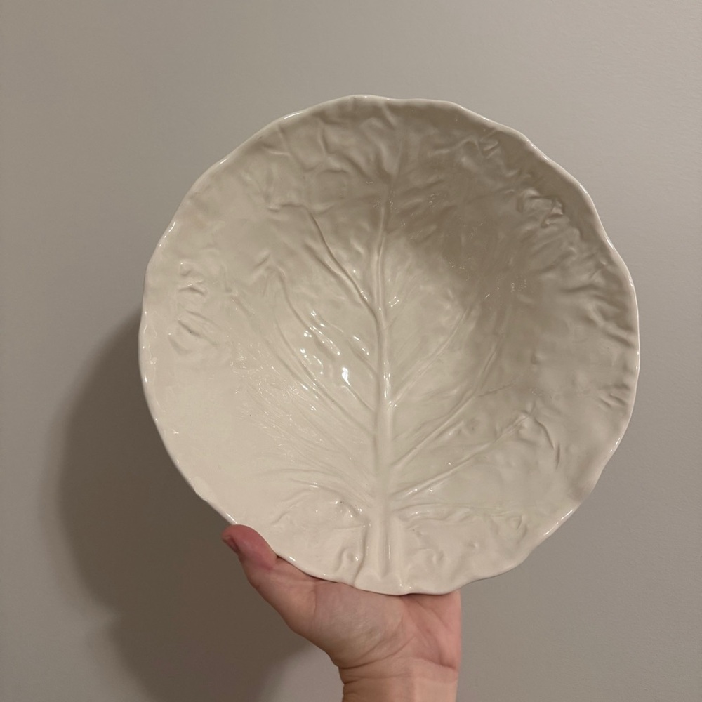 White Bordallo Pinheiro Large Serving Bowl